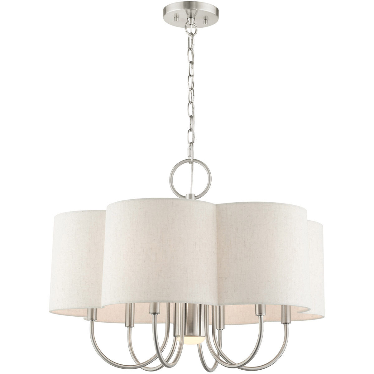 Solstice 7 Light 24 inch Brushed Nickel Chandelier Ceiling Light