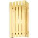 Greenwich 1 Light 17 inch Satin Brass Outdoor Wall Lantern