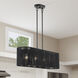 Acordia 4 Light 36 inch Black Linear Chandelier Ceiling Light, Large