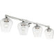Willow 4 Light 35.5 inch Polished Chrome Vanity Sconce Wall Light