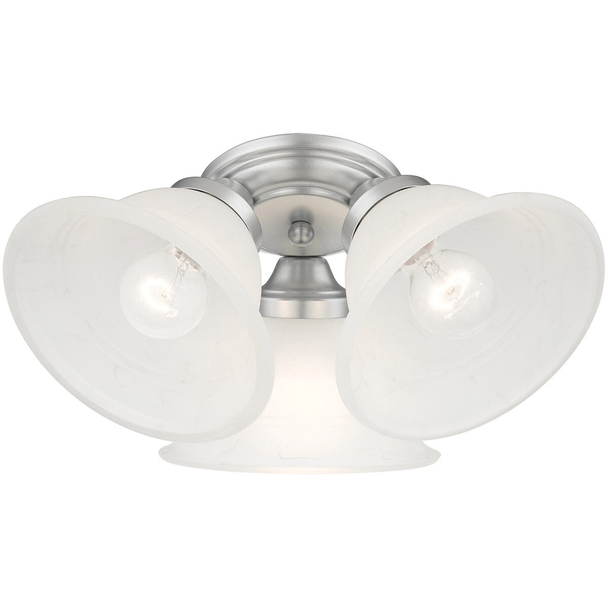 Wynnewood 3 Light 16 inch Painted Satin Nickel Flush Mount Ceiling Light