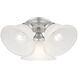 Wynnewood 3 Light 16 inch Painted Satin Nickel Flush Mount Ceiling Light