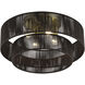 Acordia 4 Light 21 inch Antique Brass Extra Large Semi-Flush Ceiling Light, Extra Large