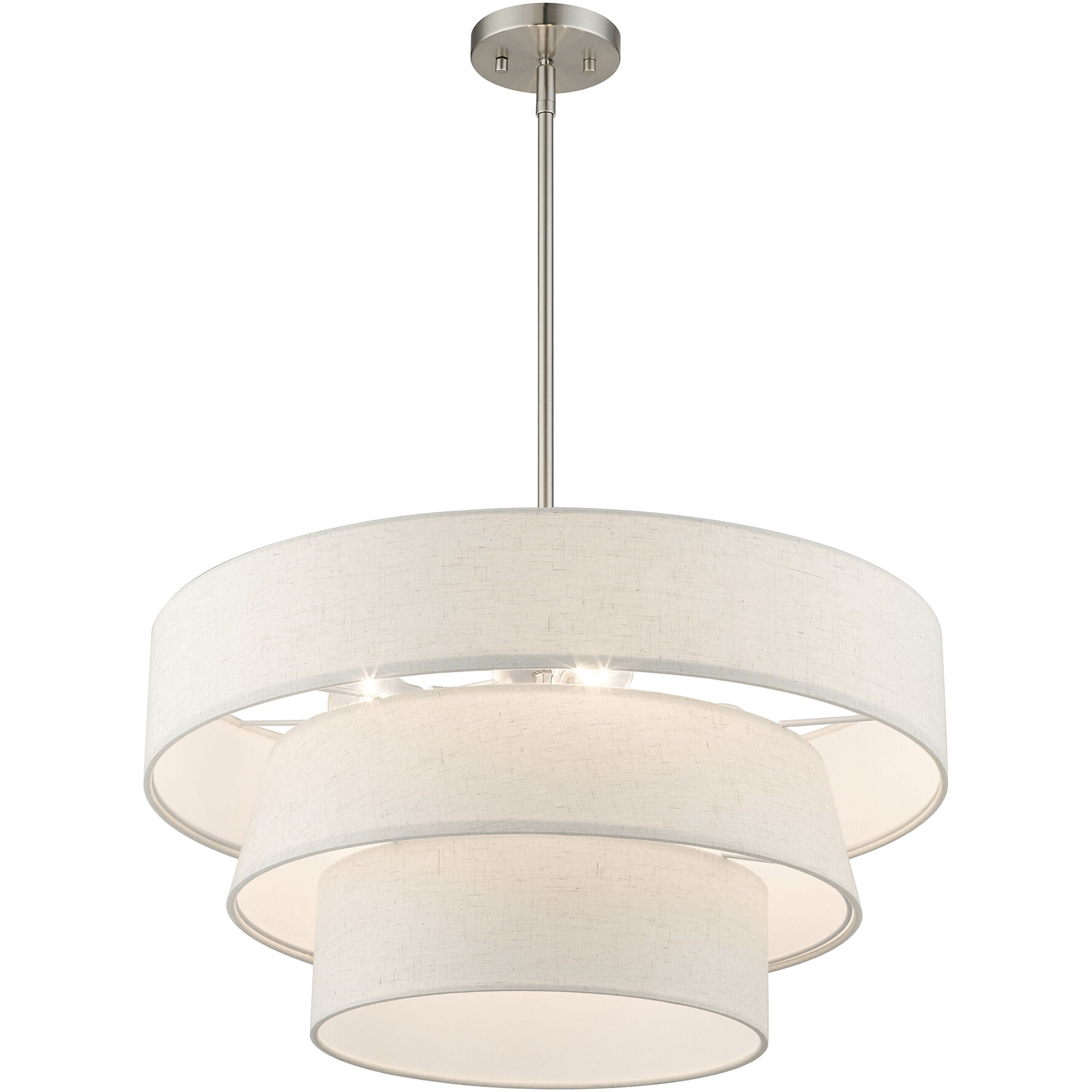 Livex Lighting 56724-91 Chandler 4 Light 23 inch Brushed Nickel