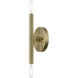 Copenhagen 2 Light 5 inch Antique Brass ADA ADA Wall Sconce Wall Light