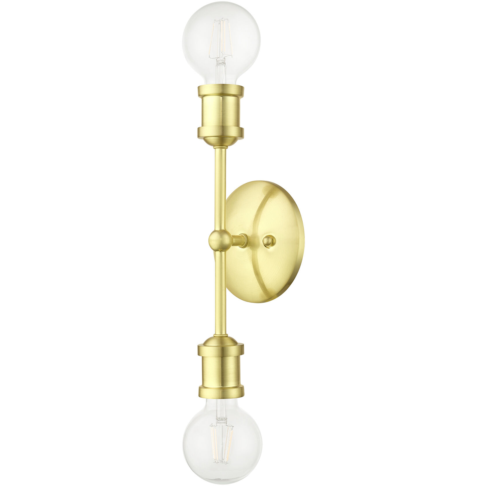 Lansdale 2 Light 5 inch Satin Brass Vanity Sconce Wall Light