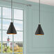 Allison 1 Light 7 inch Black Mini Pendant Ceiling Light