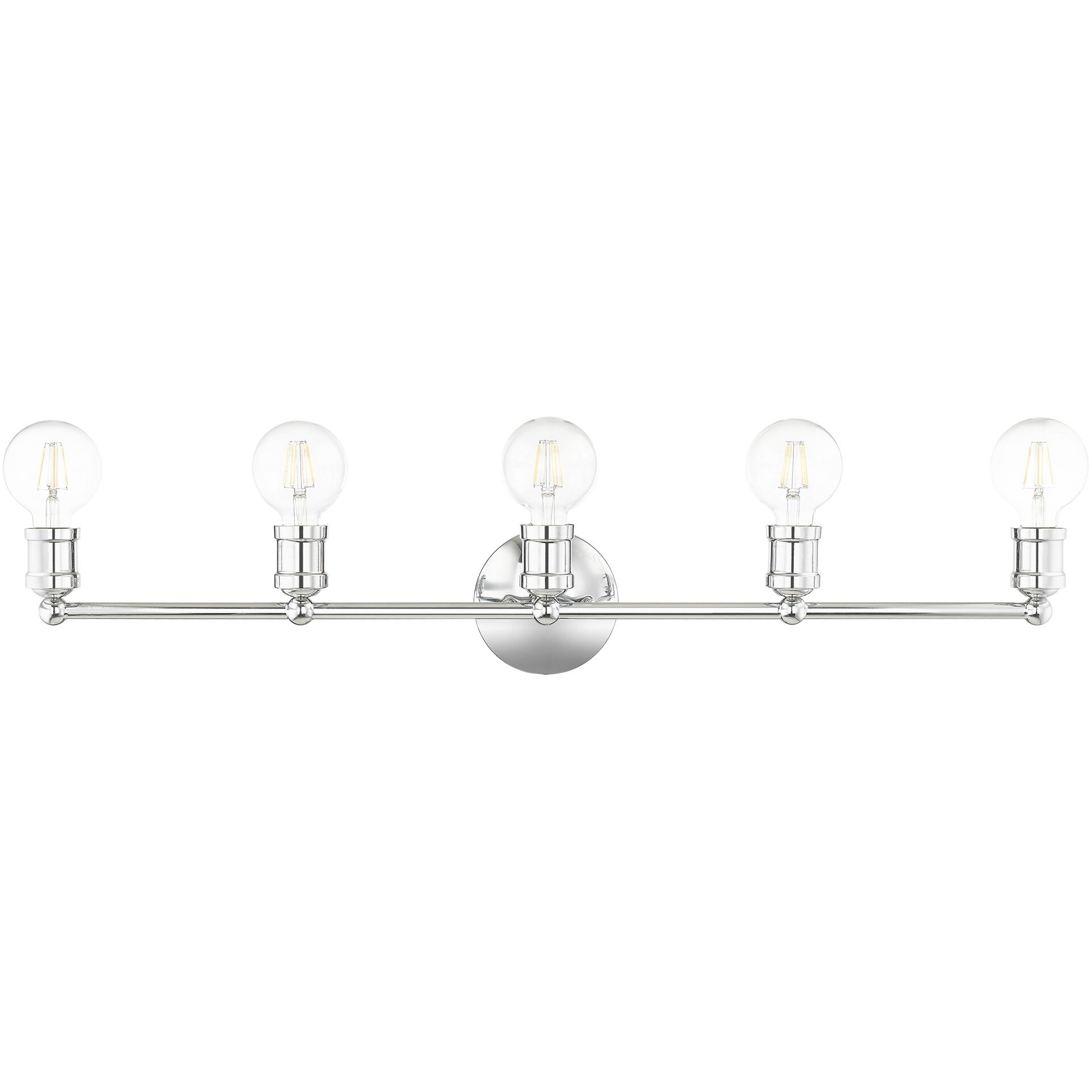 Lansdale 5 Light 34 inch Polished Chrome Vanity Sconce Wall Light