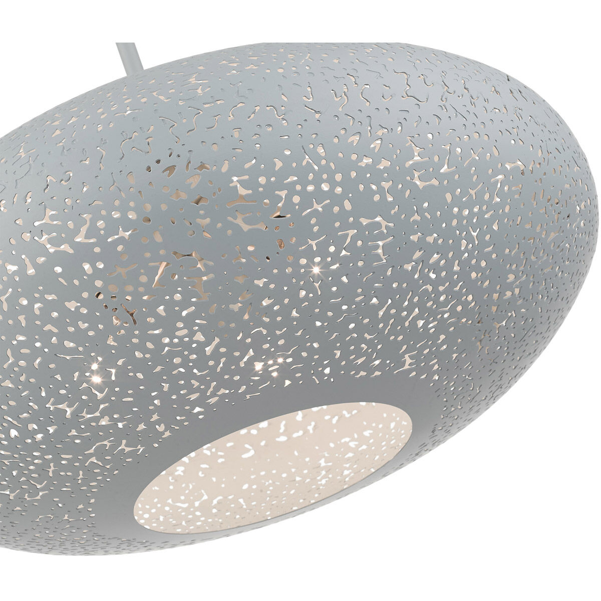 Charlton 3 Light 20 inch Nordic Gray with Brushed Nickel Accents Pendant Ceiling Light