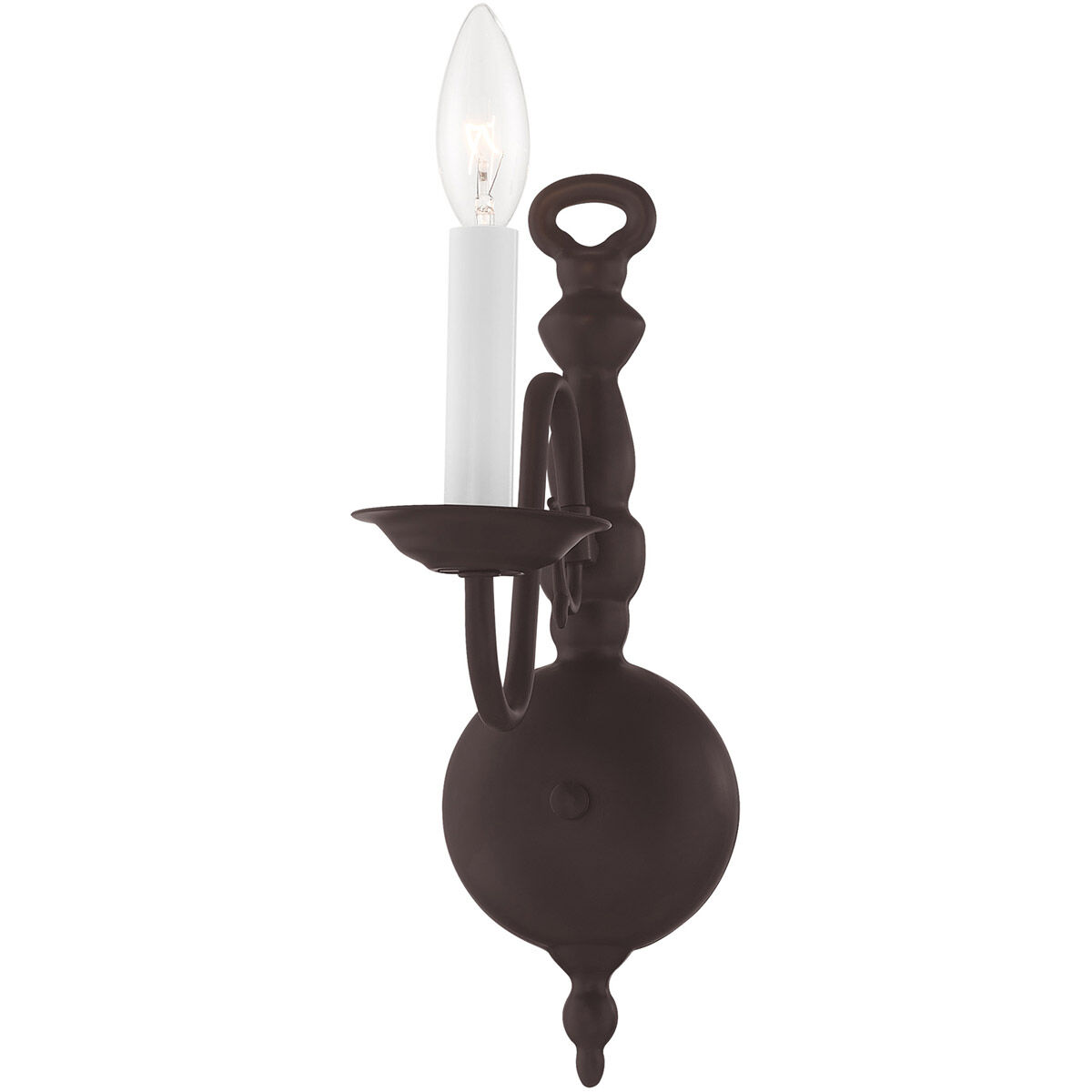Williamsburgh 1 Light 5 inch Bronze Wall Sconce Wall Light