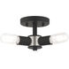 Copenhagen 3 Light 14 inch Black Semi-Flush Mount Ceiling Light