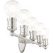 Lansdale 5 Light 34 inch Brushed Nickel Vanity Sconce Wall Light