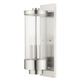 Hillcrest 3 Light 20.5 inch Brushed Nickel Outdoor Wall Lantern
