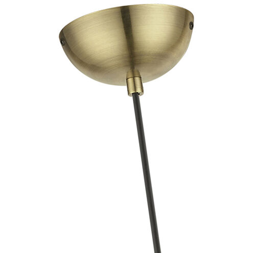Stockton 1 Light 12 inch Antique Brass with Polished Brass Accents Pendant Ceiling Light, Globe