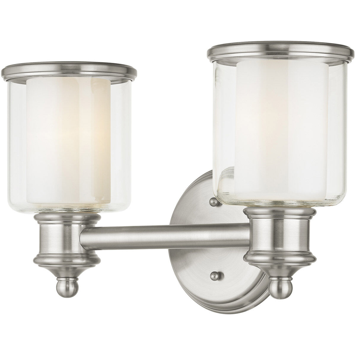 Middlebush 2 Light 15 inch Brushed Nickel Bath Vanity Wall Light