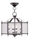 Livingston 4 Light 16 inch Bronze Convertible Pendant/Ceiling Mount Ceiling Light