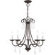 Daphne 5 Light 25 inch English Bronze Chandelier Ceiling Light