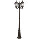 Hamilton 3 Light 86 inch Bronze Outdoor 3 Head Post