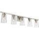 Cityview 5 Light 40 inch Brushed Nickel Vanity Sconce Wall Light, Extra Large