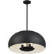 Domma 4 Light 22.5 inch Black Pendant Ceiling Light