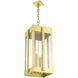 Lexington 4 Light 13 inch Natural Brass Outdoor Pendant Lantern
