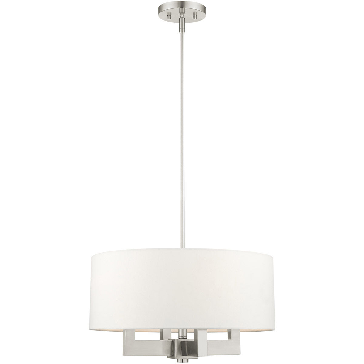 Cresthaven 4 Light 18 inch Brushed Nickel Chandelier Ceiling Light