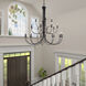 Estate 24 Light 60 inch Black Foyer Chandelier Ceiling Light