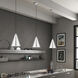 Dulce 1 Light 10 inch Brushed Aluminum with Polished Chrome Accents Pendant Ceiling Light