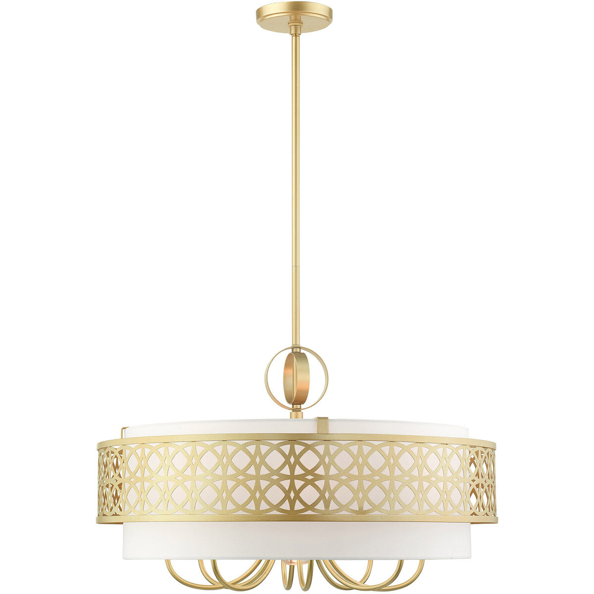 Calinda 9 Light 30 inch Soft Gold Pendant Chandelier Ceiling Light