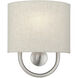 Stratton 1 Light 9 inch Brushed Nickel ADA Wall Sconce Wall Light