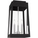 Oslo 3 Light 20 inch Black Outdoor Wall Lantern