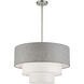 Brookmeade 4 Light 23 inch Brushed Nickel Pendant Chandelier Ceiling Light
