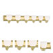 Springfield 6 Light 48 inch Polished Brass Bath Vanity Wall Light