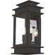 Princeton 2 Light 14 inch Black Outdoor Wall Lantern