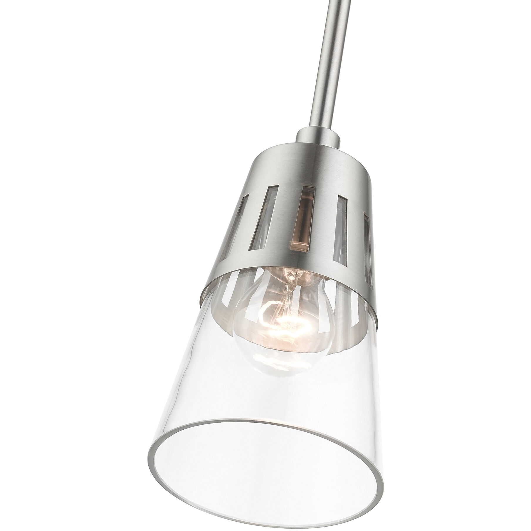 Bennington 1 Light 5.13 inch Brushed Nickel Mini Pendant Ceiling Light