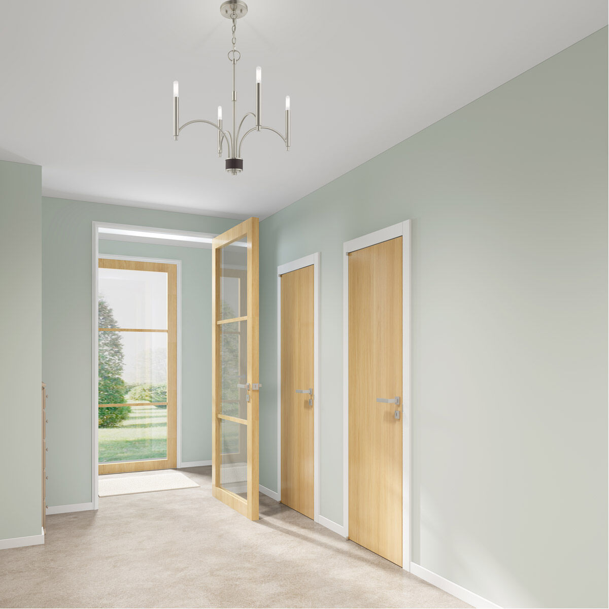 Astoria 4 Light 35 inch Brushed Nickel Bath Vanity Wall Light