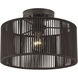 Acordia 1 Light 12 inch English Bronze Semi Flush Mount Ceiling Light, Medium