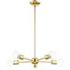 Lansdale 5 Light 19 inch Polished Brass Chandelier Ceiling Light