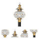 Harbor 1 Light 20.5 inch Flemish Brass Outdoor Post Top Lantern