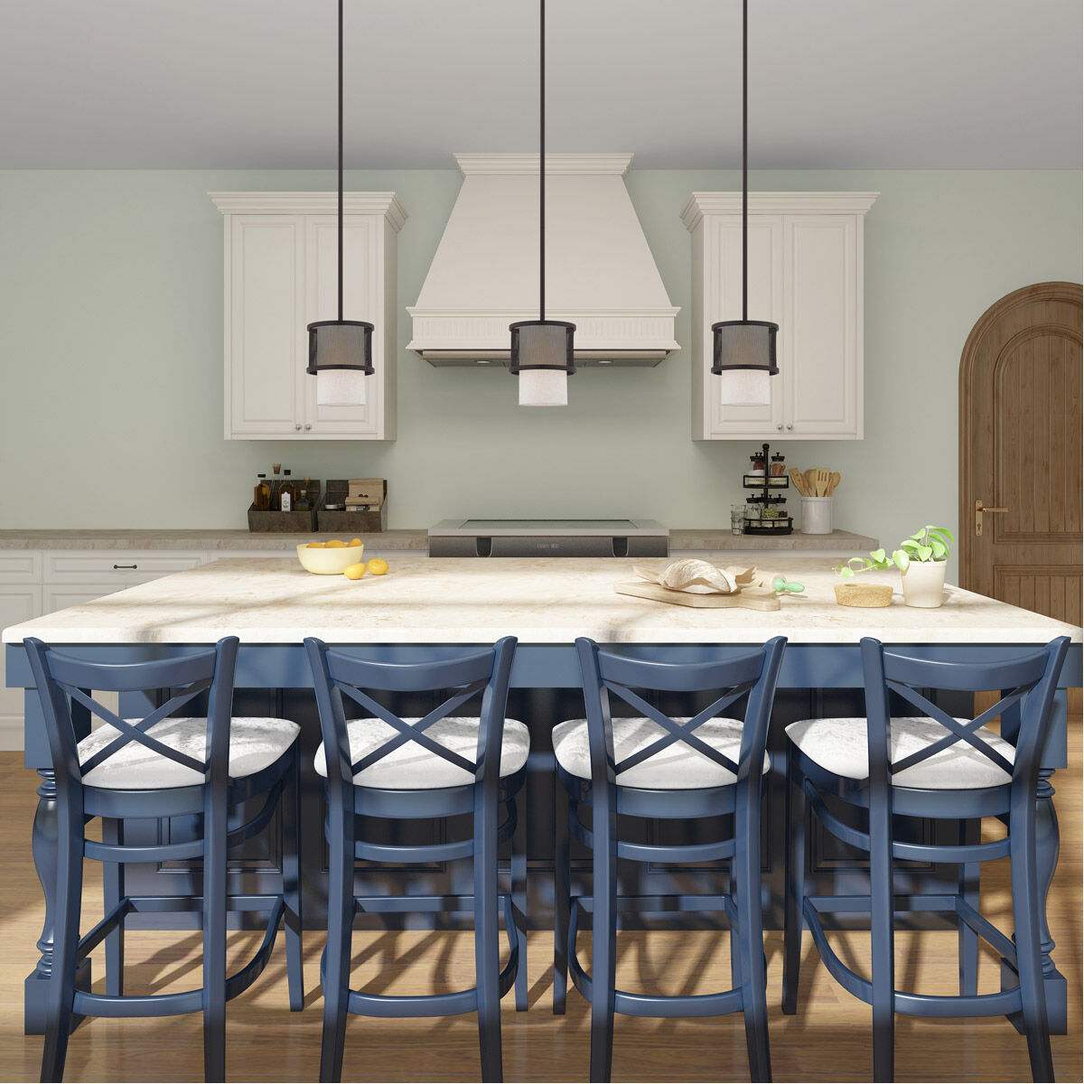 Braddock 1 Light 7 inch Bronze Mini Pendant Ceiling Light