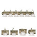 Belmont 6 Light 48 inch Antique Brass Vanity Sconce Wall Light