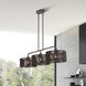 Acordia 3 Light 12 inch English Bronze Extra Large Linear Chandelier Ceiling Light, Extra Large