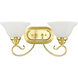 Coronado 2 Light 19 inch Polished Brass Bath Vanity Wall Light