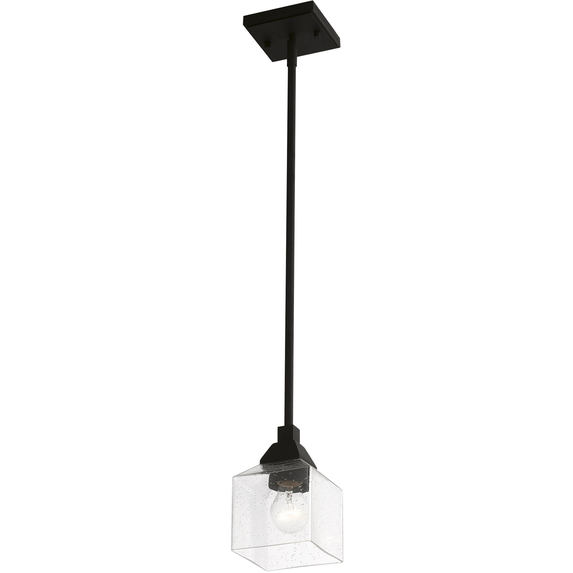 Aragon 1 Light 5 inch Black Mini Pendant Ceiling Light