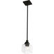 Aragon 1 Light 5 inch Black Mini Pendant Ceiling Light