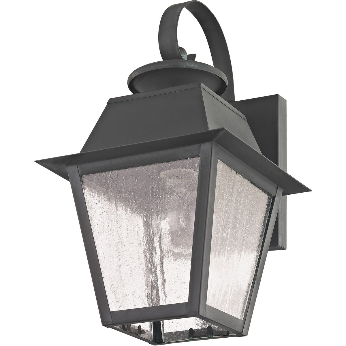 Mansfield 1 Light 13 inch Charcoal Outdoor Wall Lantern