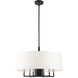 Meridian 7 Light 24 inch Black Pendant Chandelier Ceiling Light 