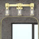 Quincy 3 Light 22.5 inch Polished Brass Vanity Wall Sconce Wall Light