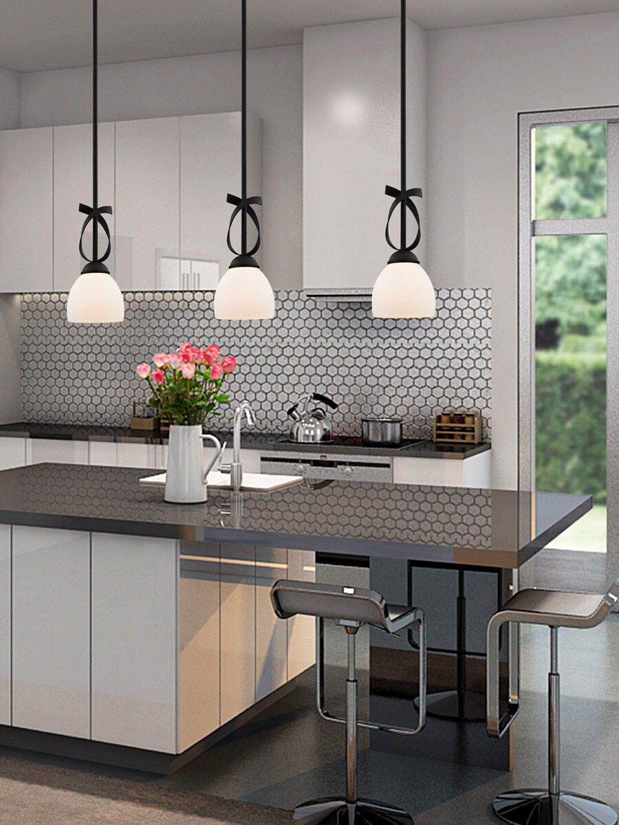 Brookside 1 Light 6 inch Black Mini Pendant Ceiling Light