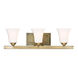 Ridgedale 3 Light 25 inch Antique Brass Bath Vanity Wall Light